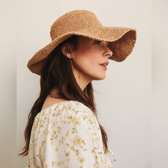 San Diego Hat Company Wide-Brimmed Raffia Straw Hat Chic Beach Vacation Packable